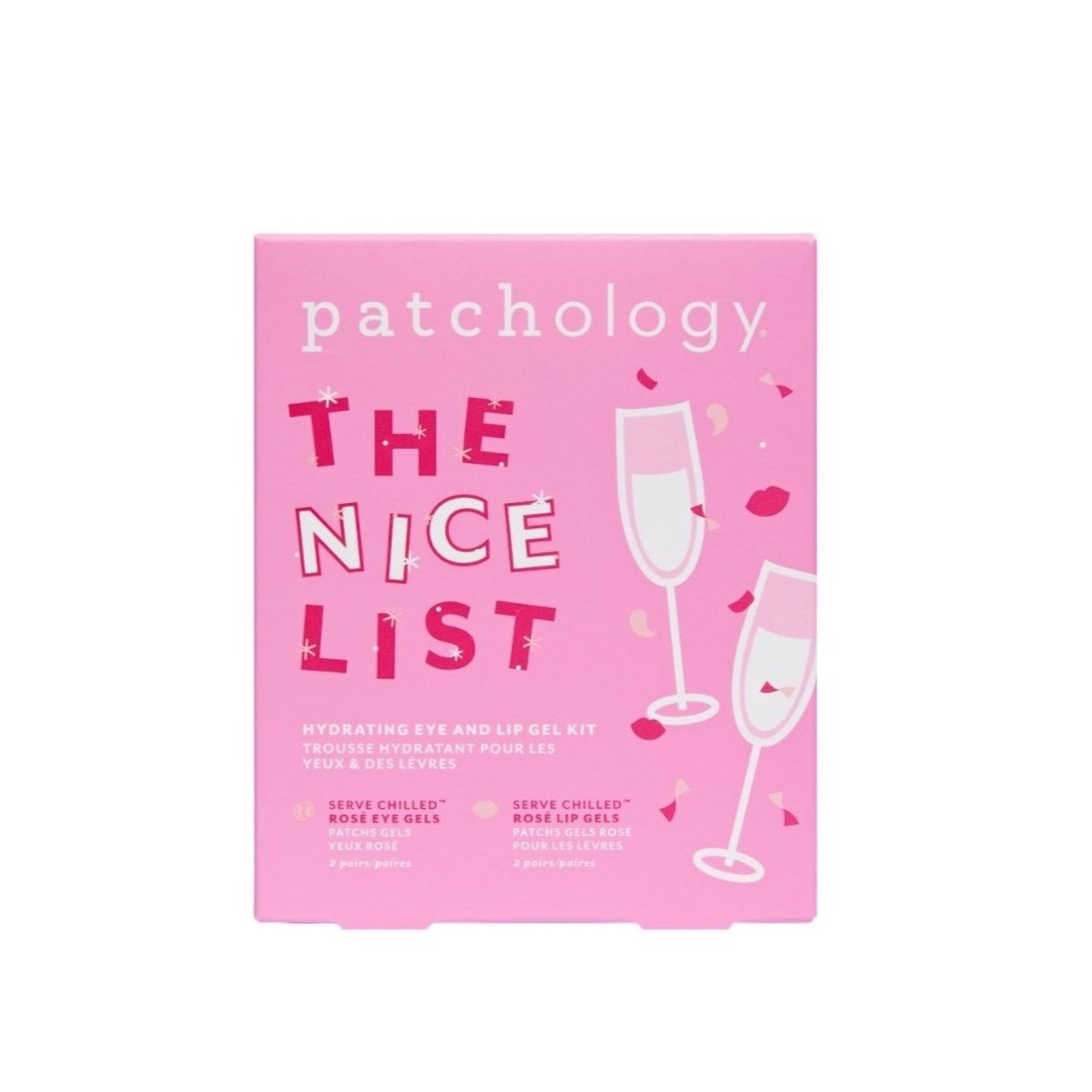 Patchology The Nice List Hydrating Eye & Lip Get Set - Rose Eye Gels 2X / Rose Lip Gels 2X